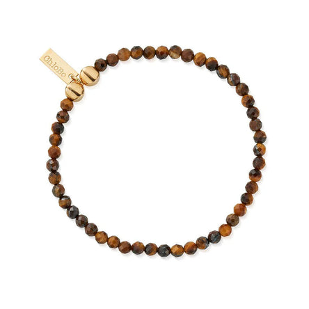 ChloBo Men's Gold Tigers Eye Bracelet