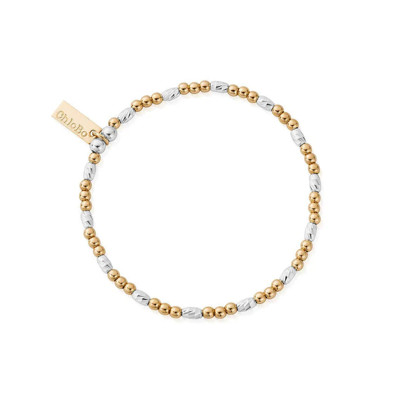 Chlobo Mixed Metal Dainty Sparkle Bracelet