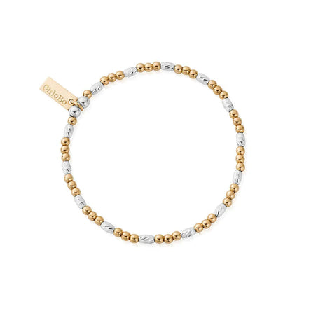 Chlobo Mixed Metal Dainty Sparkle Bracelet