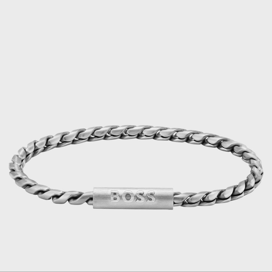BOSS Doran Stainless Steel Mens Bracelet