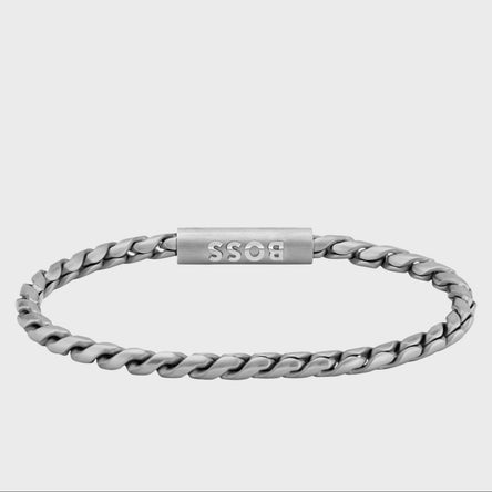 BOSS Doran Stainless Steel Mens Bracelet