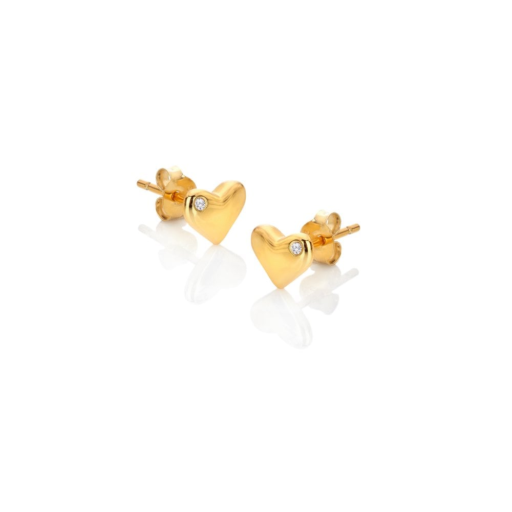 Hot Diamonds X Golden Edit Desire Gold Plated Stud Earrings