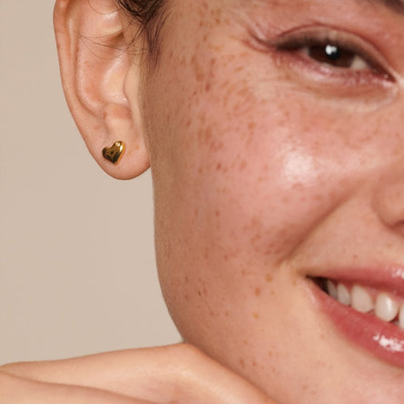 Hot Diamonds X Golden Edit Desire Gold Plated Stud Earrings