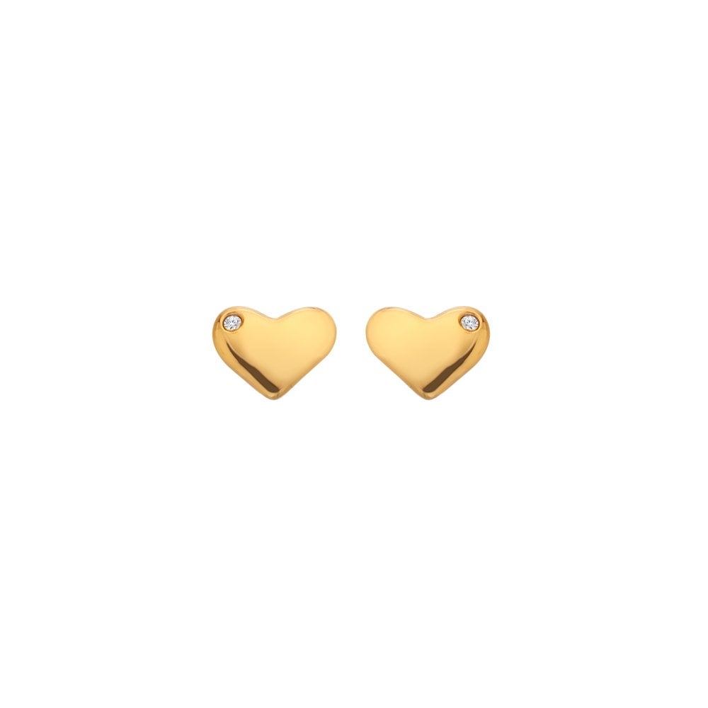 Hot Diamonds X Golden Edit Desire Gold Plated Stud Earrings
