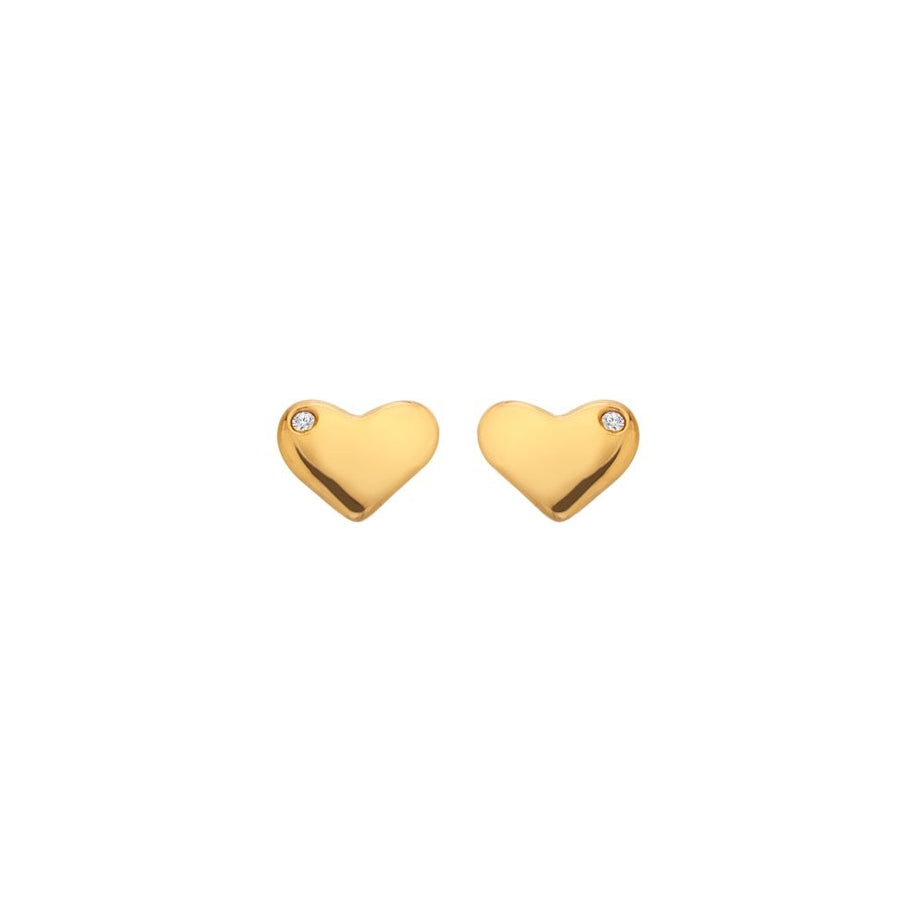 Hot Diamonds X Golden Edit Desire Gold Plated Stud Earrings