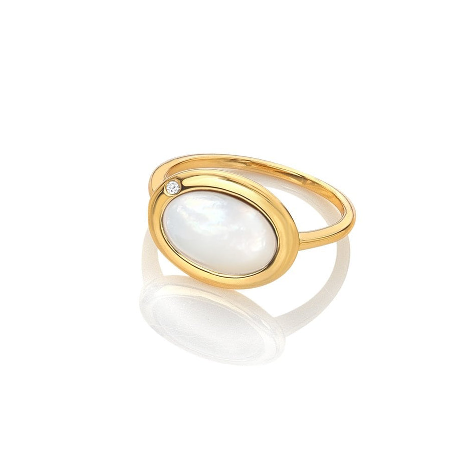 HDXGEM Horizontal Oval Ring - Mother of Pearl