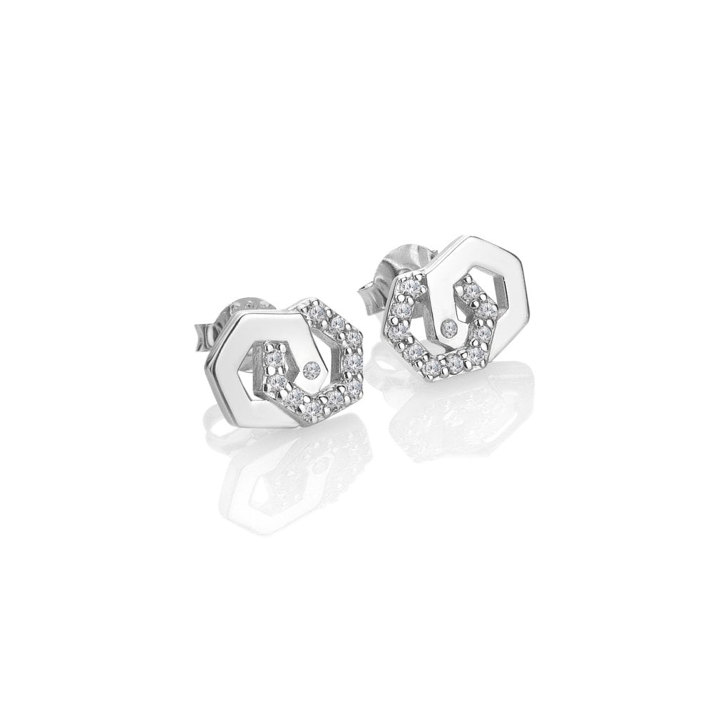 Hot Diamonds Hexagon Earrings