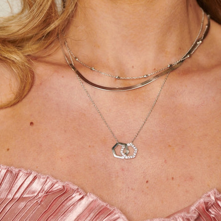 Hot Diamonds Hexagon Necklace