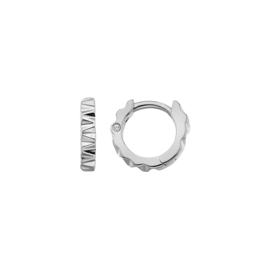 Hot Diamonds Silver Huggie Earrings