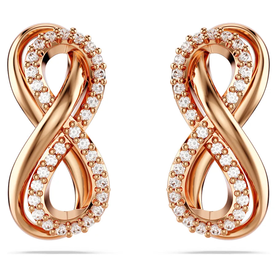 Swarovski Hyperbola Stud Earrings Rose Gold