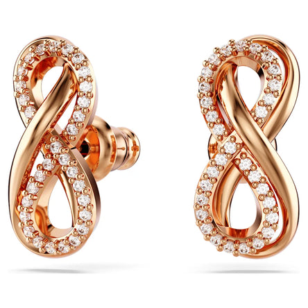 Swarovski Hyperbola Stud Earrings Rose Gold