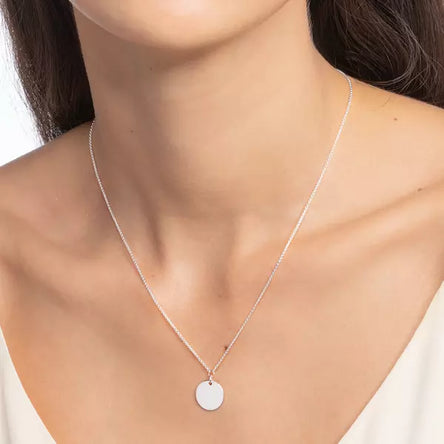 Thomas Sabo Silver Engravable Disc Necklace