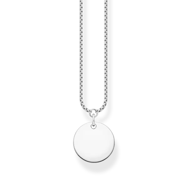 Thomas Sabo Silver Engravable Disc Necklace