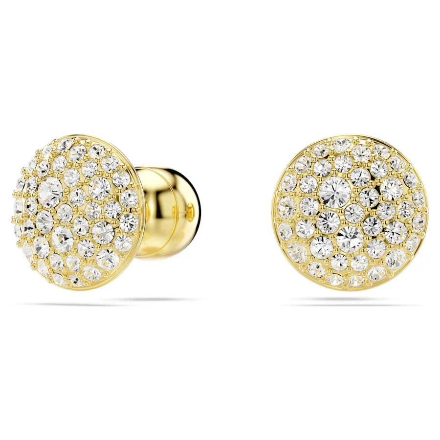 Swarovski Meteora Stud Earrings Gold Tone