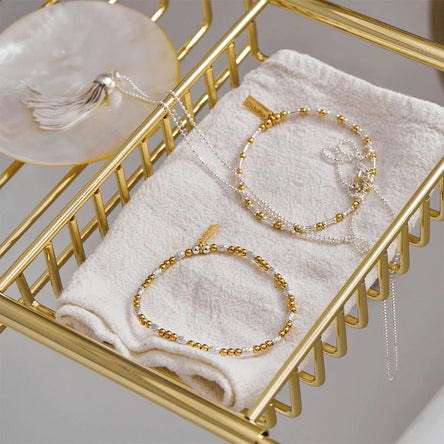 Chlobo Mixed Metal Dainty Sparkle Bracelet