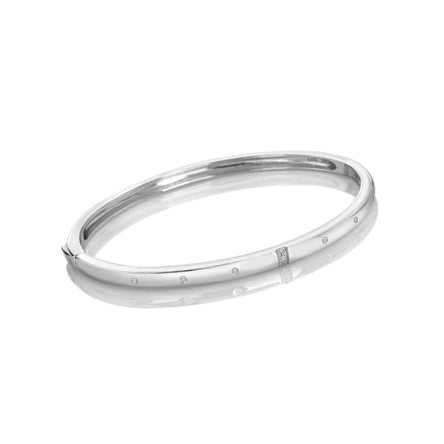 Hot Diamonds Much Loved Slim Silver Bangle