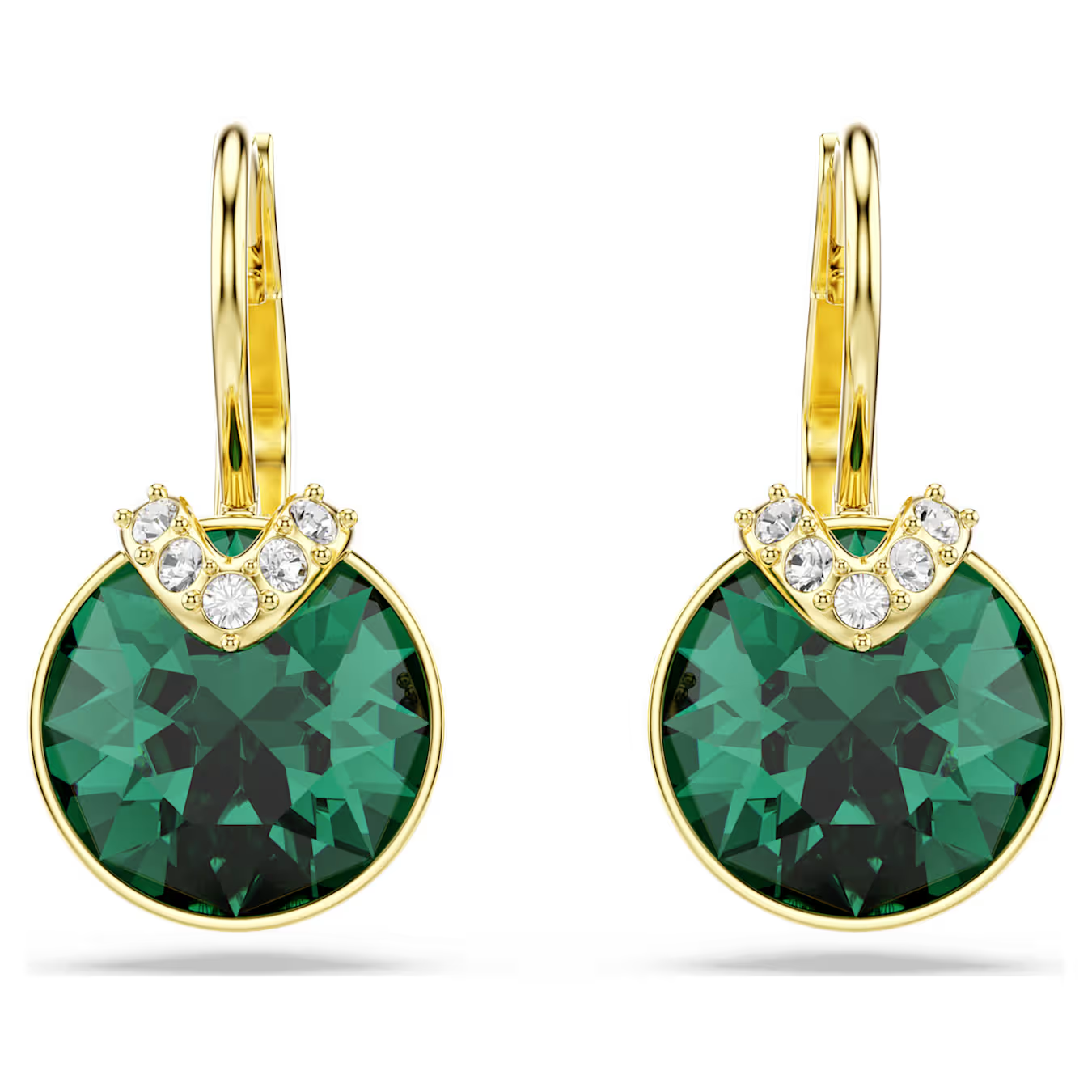 Swarovski Bella V Green/Gold Drop Earrings