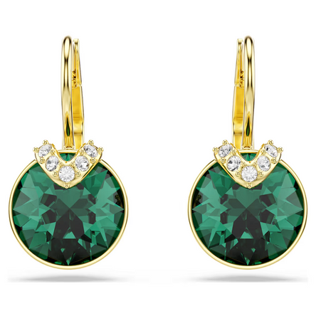 Swarovski Bella V Green/Gold Drop Earrings