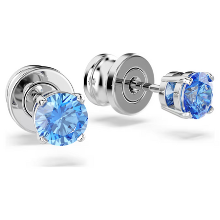 Swarovski Stilla Blue Stud Earrings