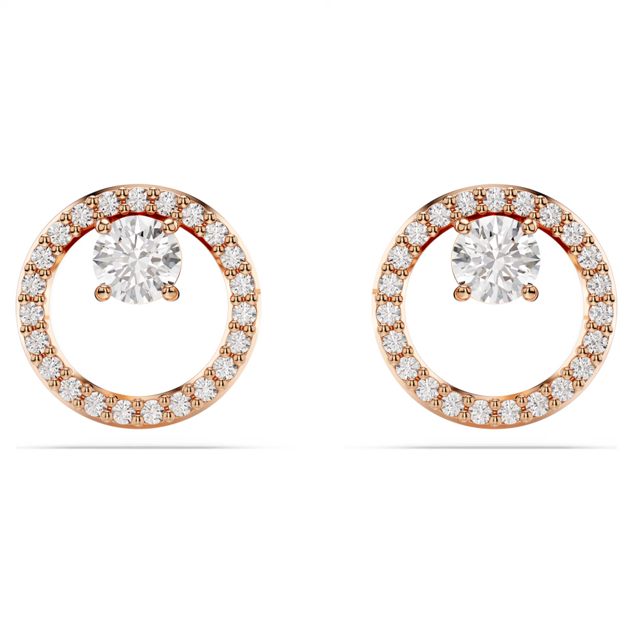 Swarovski Constella Rose Gold Stud Earrings