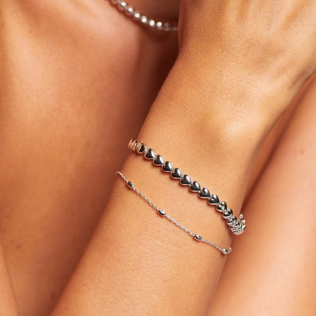 Hot Diamonds Silver Serenity Heart Bracelet