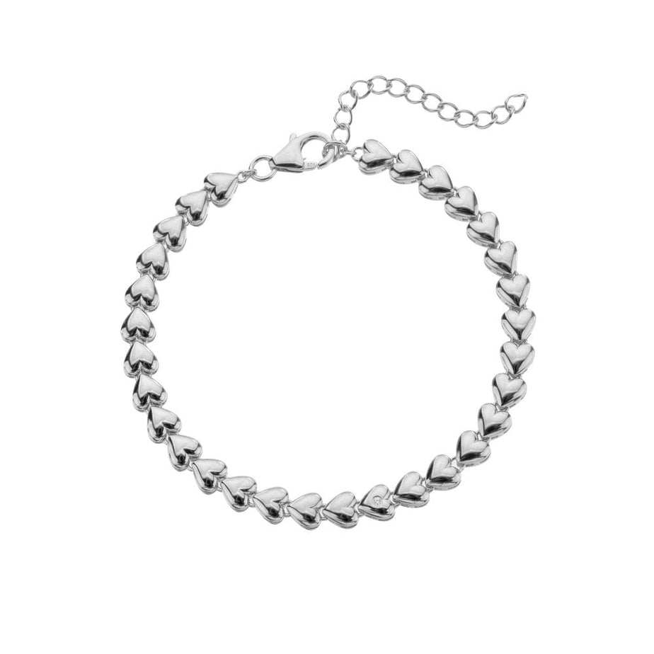 Hot Diamonds Silver Serenity Heart Bracelet