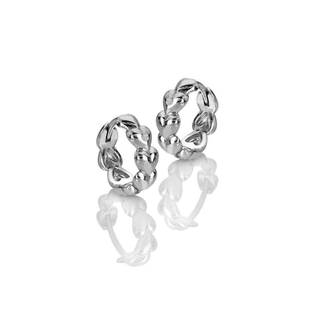 Hot Diamonds Silver Serenity Heart Earrings