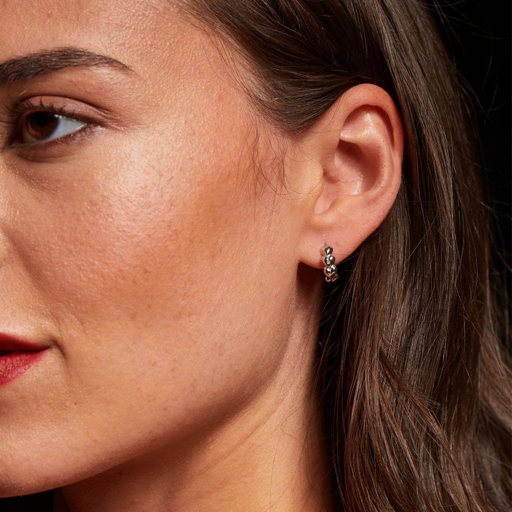 Hot Diamonds Silver Serenity Heart Earrings