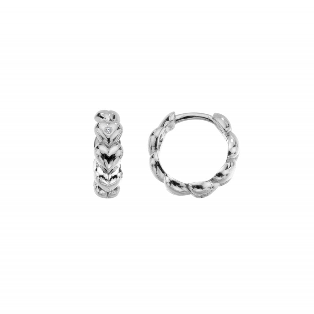 Hot Diamonds Silver Serenity Heart Earrings