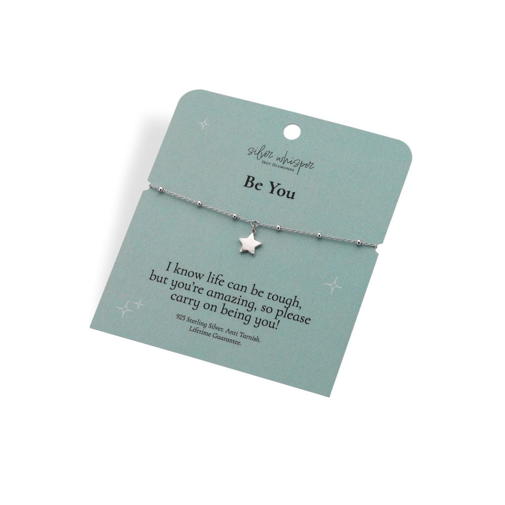 Hot Diamonds Silver Whisper Be You Bracelet