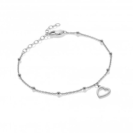 Hot Diamonds Silver Whisper I Love You Bracelet