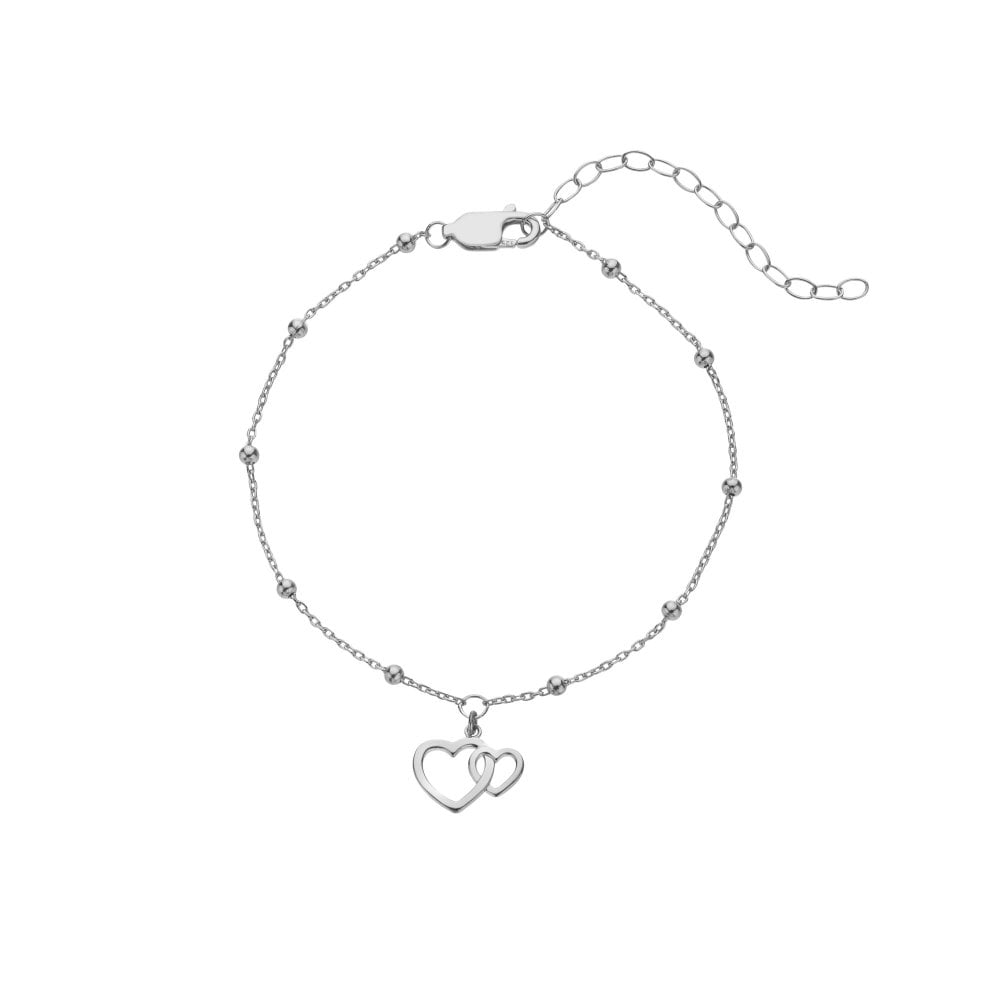Hot Diamonds Silver Whisper Sister Bracelet