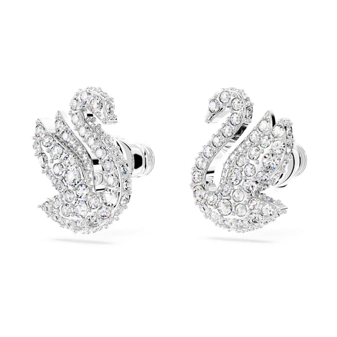 Swarovski Swan stud earrings