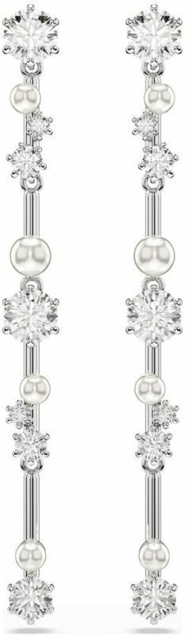 Swarovski Constella Bar Drop White Earrings