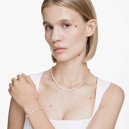 Swarovski Una Small Angelic Set Gold Plated