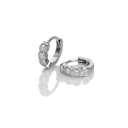 Hot Diamonds Tender Huggie Silver Earrings