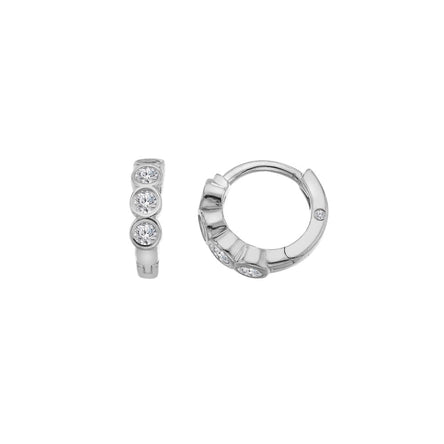 Hot Diamonds Tender Huggie Silver Earrings