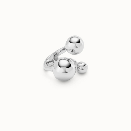 Uno De 50 Three Bubble Silver Ring
