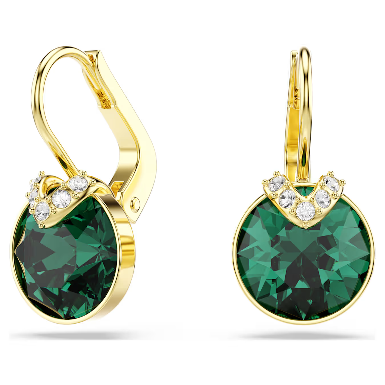 Swarovski Bella V Green/Gold Drop Earrings