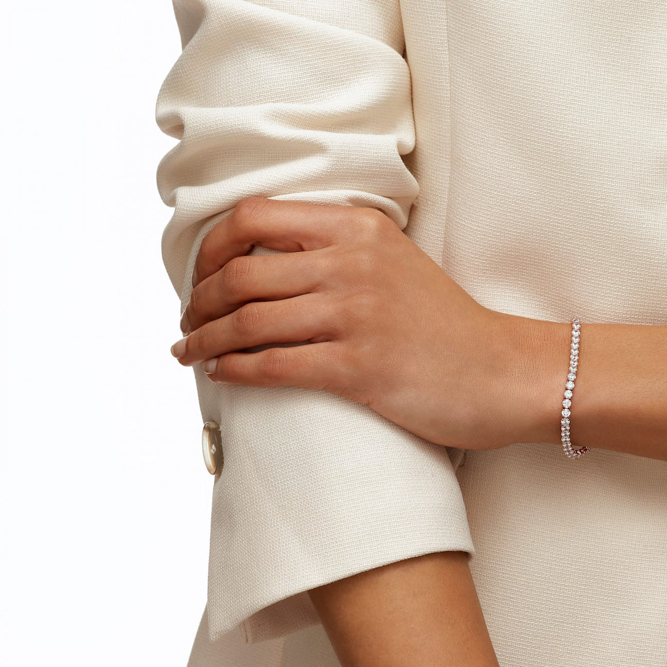 Tennis bracelet on sale swarovski rose gold