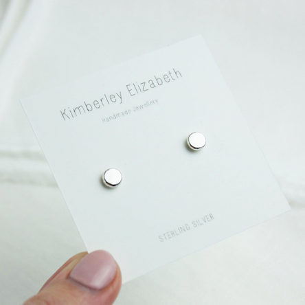 Kimberley Elizabeth Flat Pebble Earrings