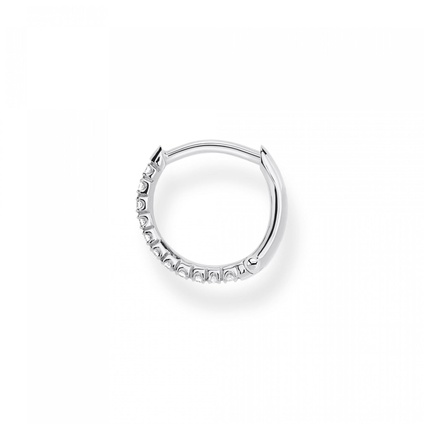 Thomas Sabo Single Hoop Earring White Stone Silver 13,5mm