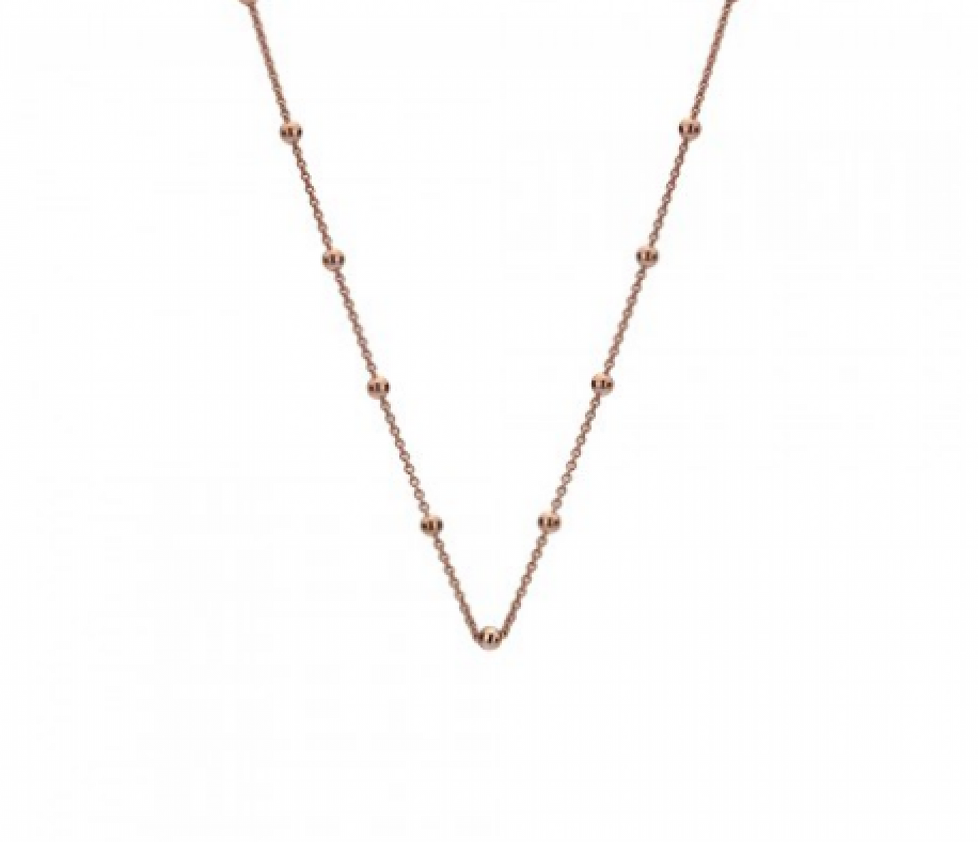 Emozioni/ Anaís Rose Gold Plated Intermittent Bead chain