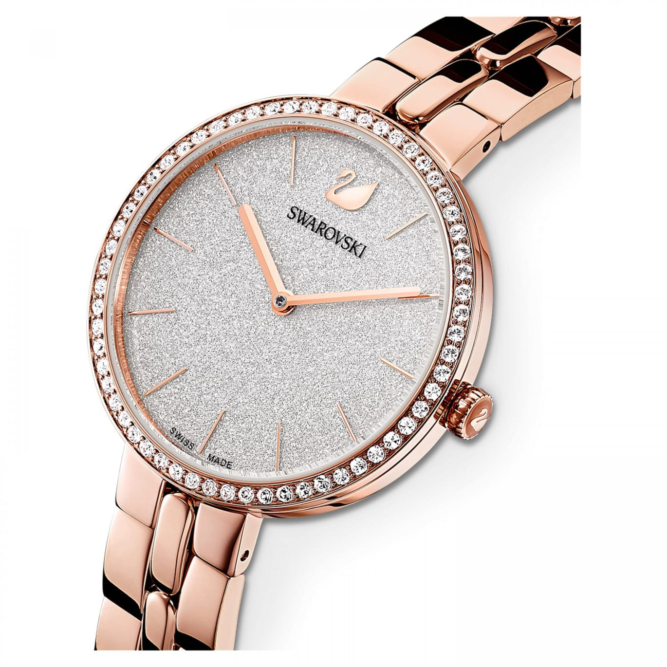 Swarovski Cosmopolitan Watch, Metal Bracelet, Rose-Gold Plated