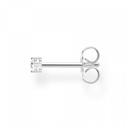 Thomas Sabo Single Ear Stud White Stone Small Silver