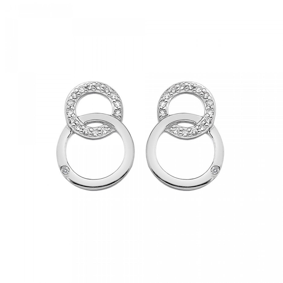 Hot Diamonds Bliss Interlocking Circle Earrings
