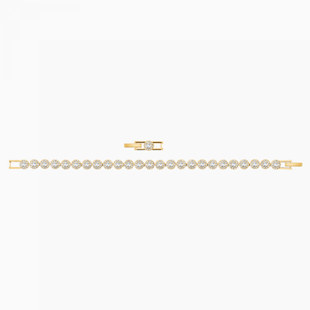 Swarovski Angelic Bracelet, White, Gold Tone Plated