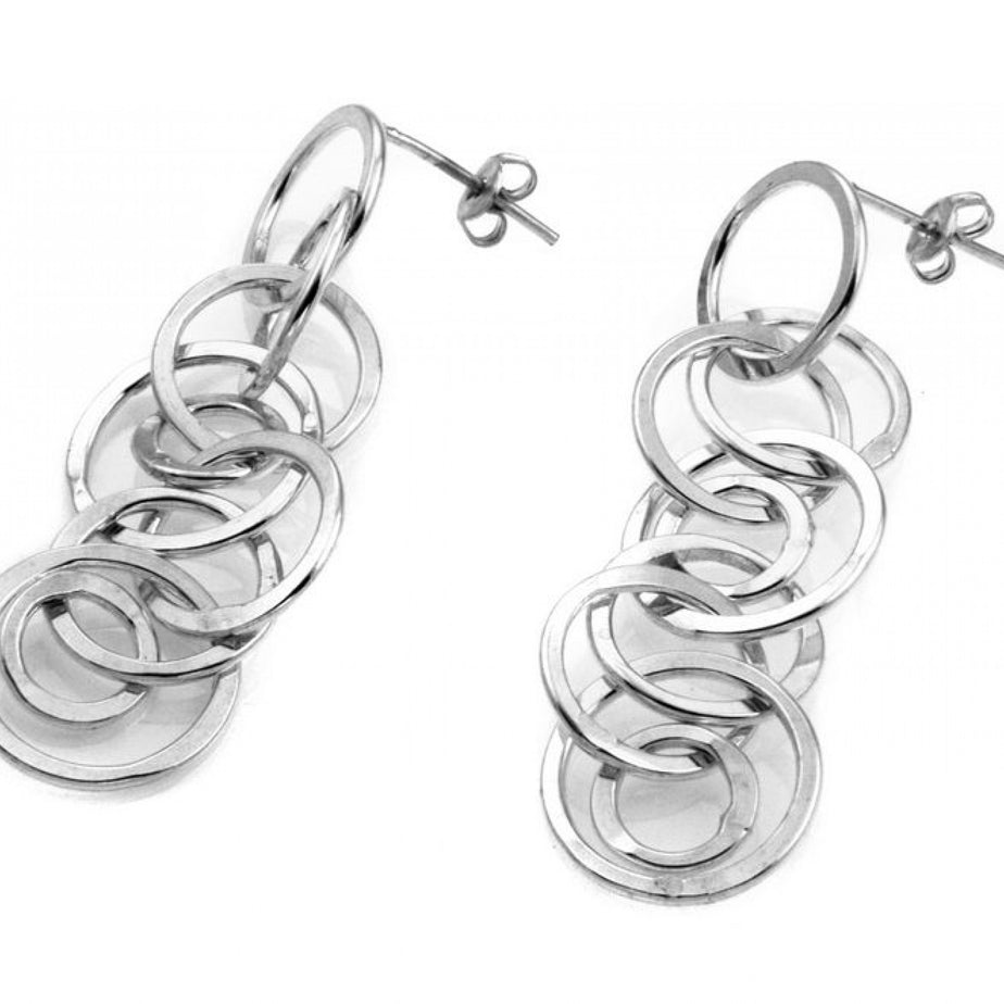 Out of Mexico Multi-Circle drop earrings