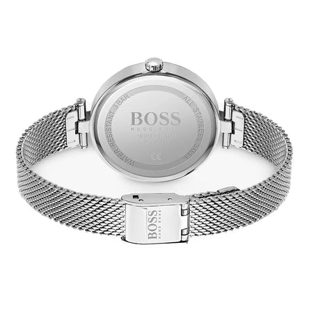 Boss Ladies Majesty Blue Dial Mesh Strap Watch