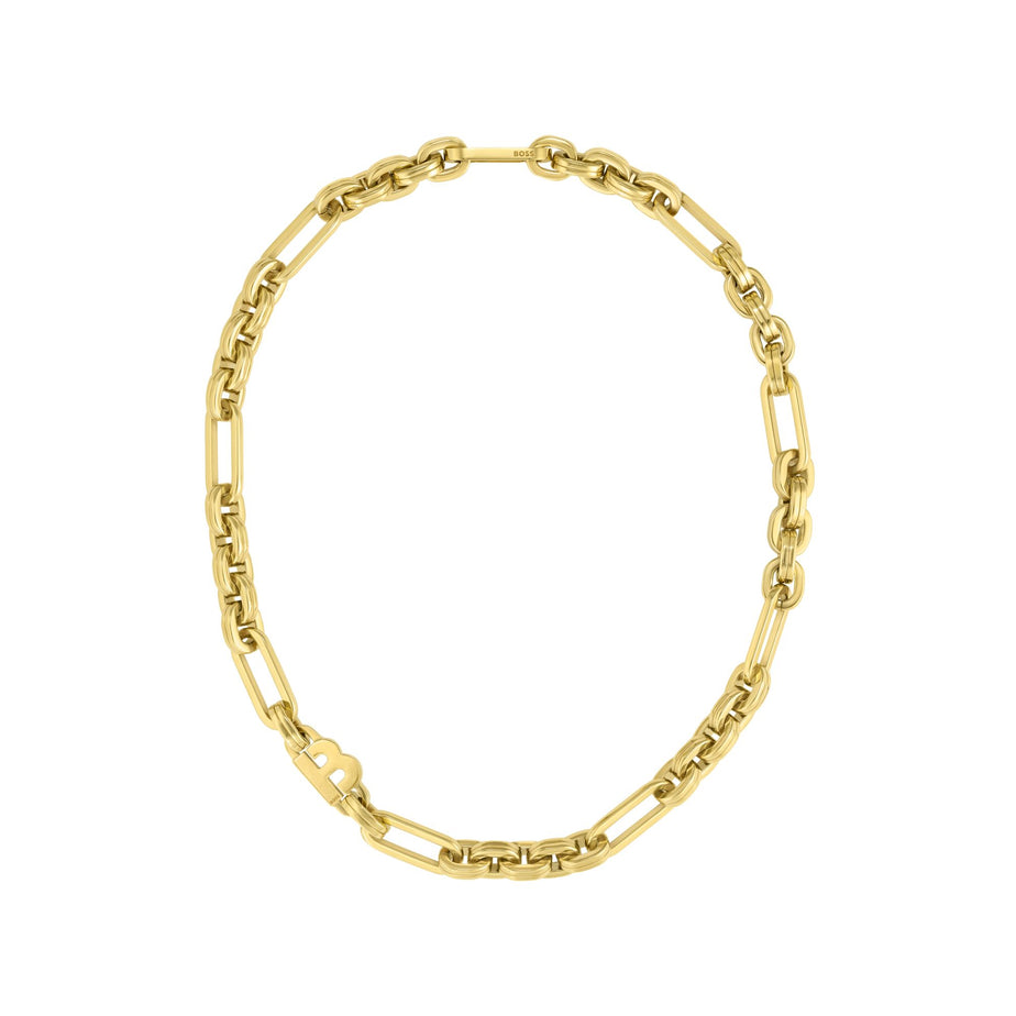 Boss Hailey Gold Plated Link Necklace